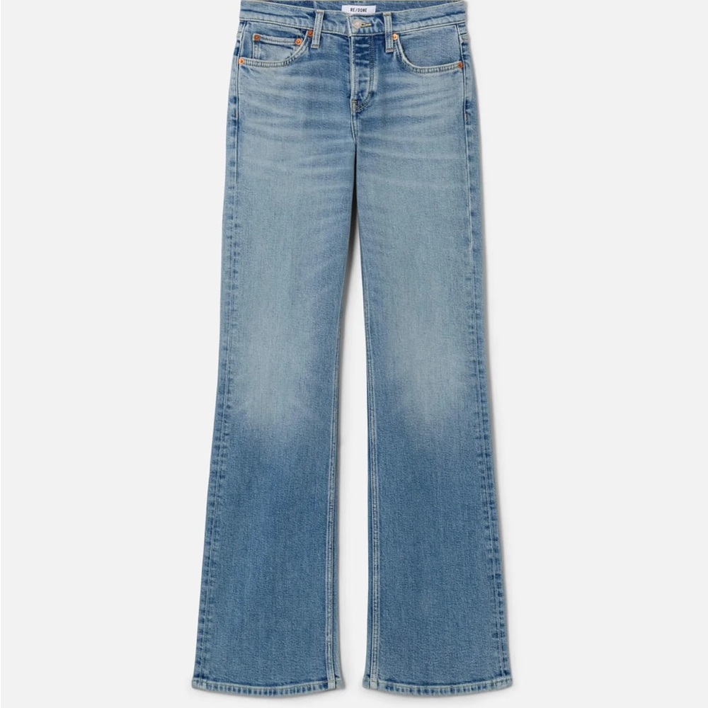 Re/done Mid 70s High waist crop bootcut Jean